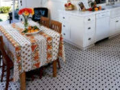 mosaic tile kitchen floor